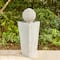 Glitzhome® 3.5ft LED Pedestal & Sphere Outdoor Fountain